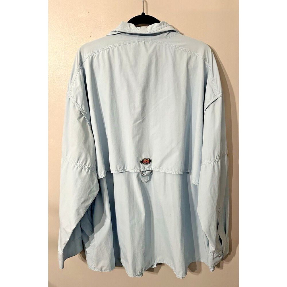 Cabela's‎ Guidewear 40 UPF Men's Light Jacket Size 3XL R Light Blue Gorpcore - Picture 3 of 9